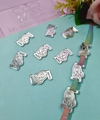 Passante Acrílico Foguete Prata- 5un