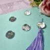 Passante para Tassel Acrílico Pezinhos Prata- 5un