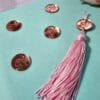 Passante para Tassel Acrílico Pezinho Rose Gold- 5un