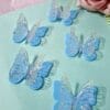 Aplique Borboleta 3D Acrílico Azul